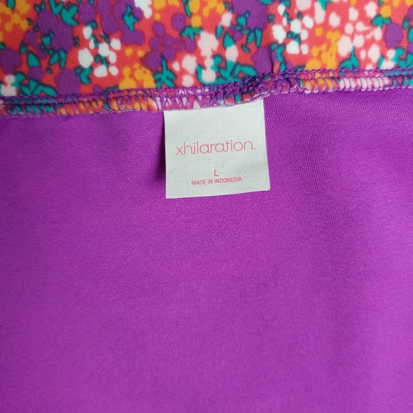 XHILARATION Boho Floral Multicolor Mixed Print Bikini Bottom Large - Picture 5 of 5